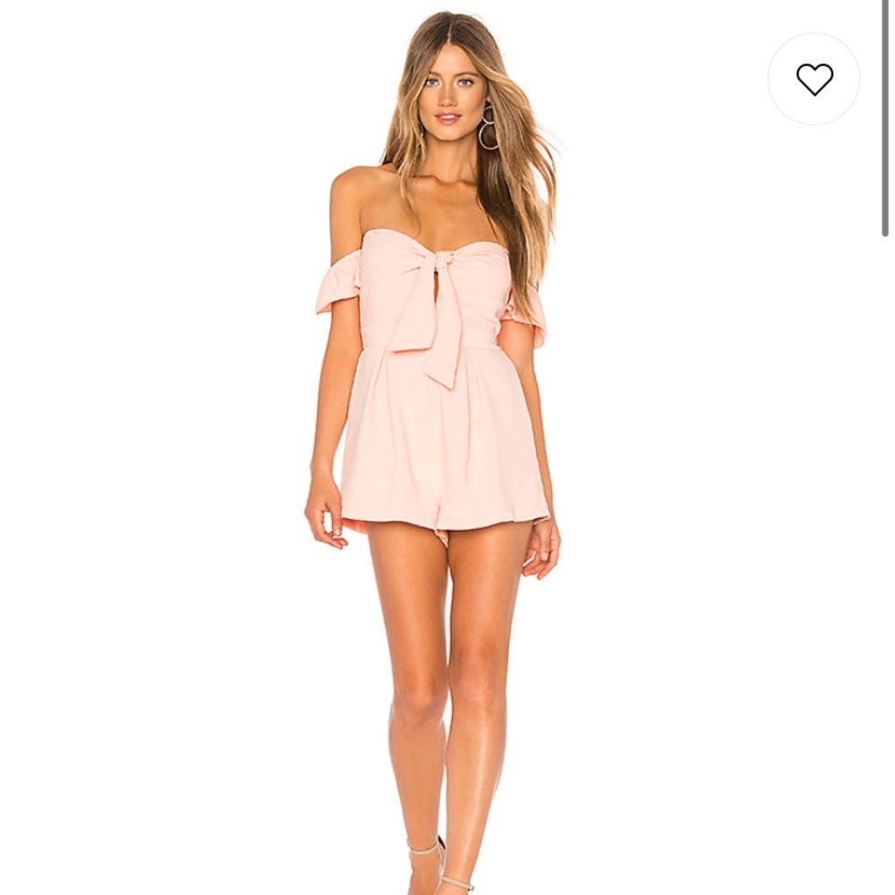 Dayana Tie Front Off Shoulder Romper